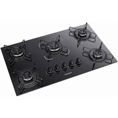 Cooktop Essencial 5 Bocas - Preto Itatiaia