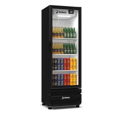 Cervejeira Imbera 453 Litros Porta de Vidro Padrão Preta CCV315 - 127 Volts