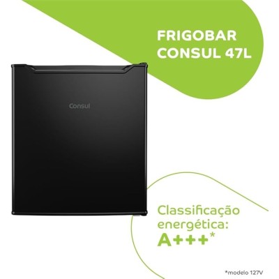 Frigobar 47 litros Consul Preto - CRC04AE 220V