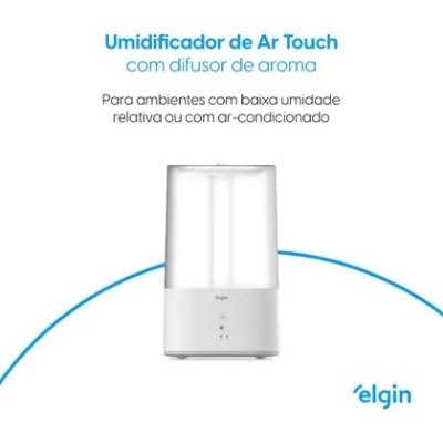 Umidificador De Ar Digital Touch 4 Litros Elgin Cromoterapia