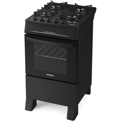 Fogão Electra Glass Itatiaia NEW 4Q PTO BIV